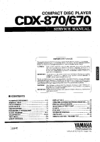 Yamaha CDX-870 - Service Manual